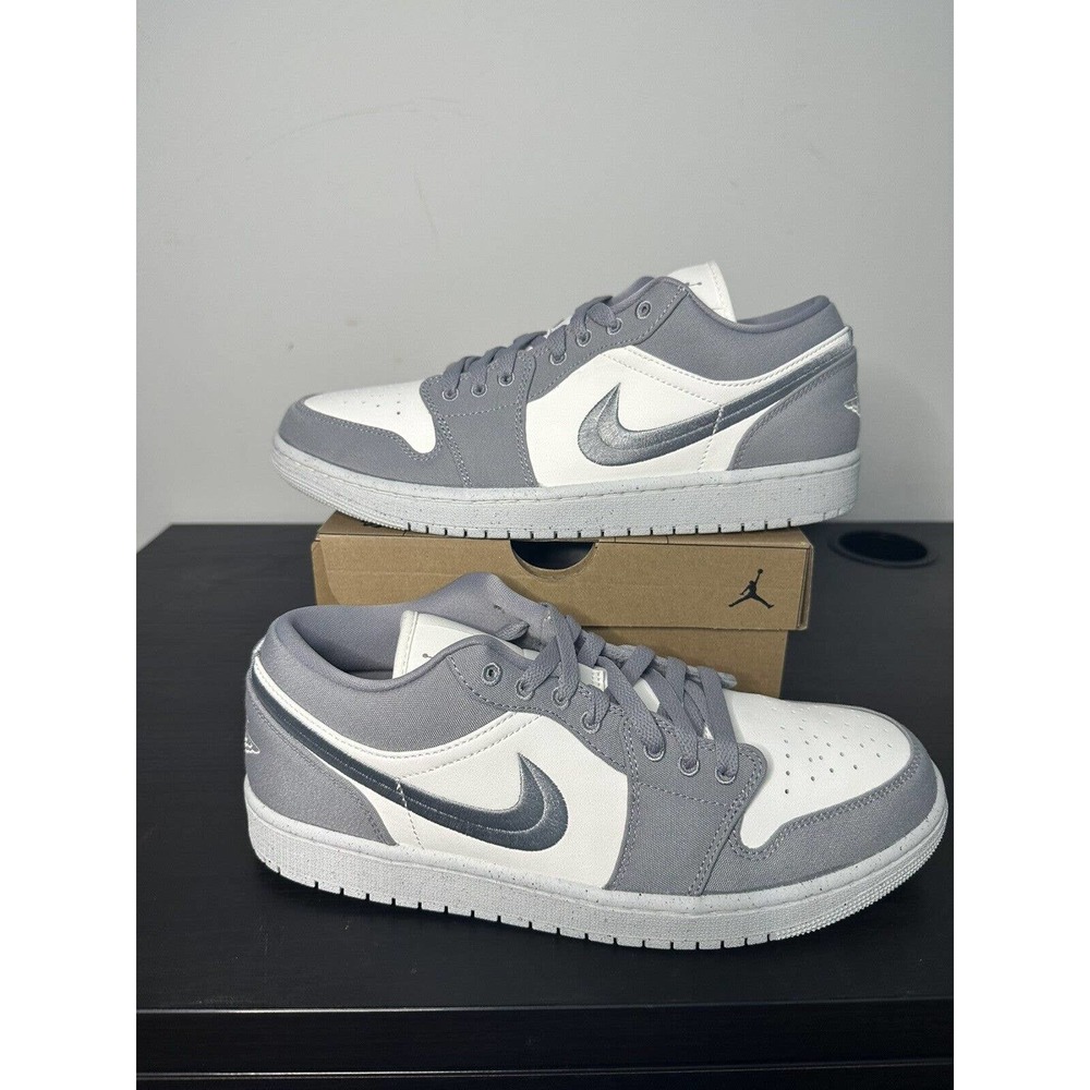 Nike Air Jordan 1 Low SE Steel Grey Dv0426-012 Shoes Womens Sz12/Men's 10.5!